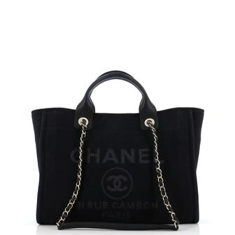 Chanel Deauville NM Tote Mixed Fibers Small