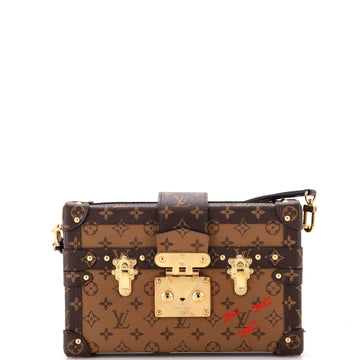 Louis Vuitton Petite Malle Handbag Reverse Monogram Canvas