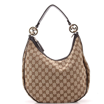Gucci Twins Hobo GG Canvas Medium