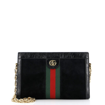 Gucci Ophidia Chain Shoulder Bag Suede Small