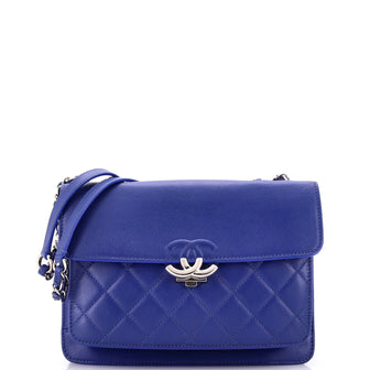 Chanel CC Box Flap Bag Quilted Calfskin Small