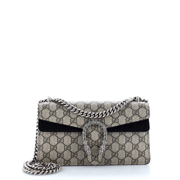 Gucci Dionysus Bag GG Coated Canvas with Crystal Embellished Metal Small