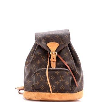 Louis Vuitton Vintage Montsouris Backpack Monogram Canvas MM