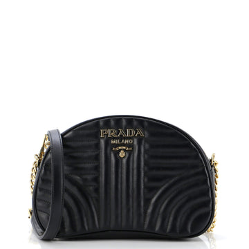 Prada Dome Crossbody Bag Diagramme Quilted Leather Small