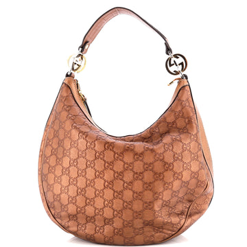 Gucci Twins Hobo Guccissima Leather Medium