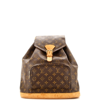 Louis Vuitton Vintage Montsouris Backpack Monogram Canvas GM