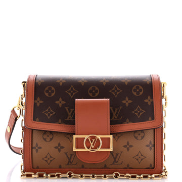 Louis Vuitton Dauphine Shoulder Bag Reverse Monogram Canvas MM