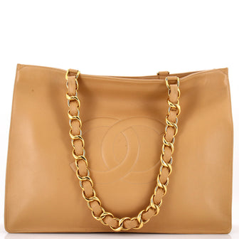Chanel Vintage CC Chain Tote Lambskin XL