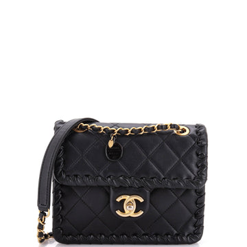 Chanel My Own Frame Flap Bag Braided Quilted Calfskin Mini