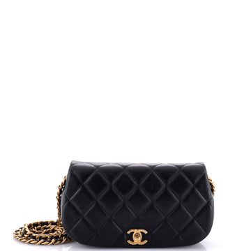Chanel Coco Mail Clutch with Chain Quilted Calfskin