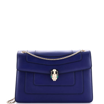 Bvlgari Serpenti Forever Square Shoulder Bag Leather Medium