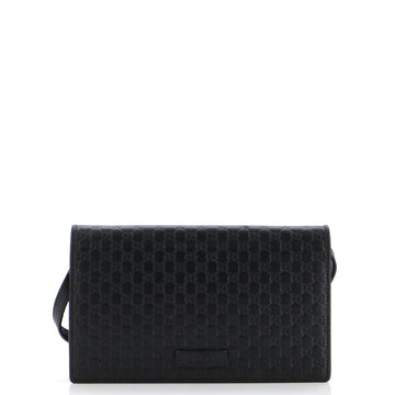 Gucci Wallet on Strap Microguccissima Leather
