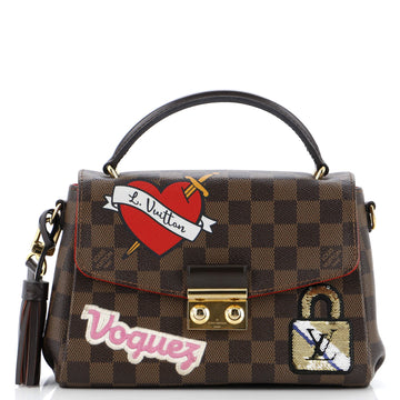 Louis Vuitton Croisette Handbag Limited Edition Patches Damier