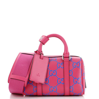 Gucci Duffle Bag GG Embossed Perforated Leather Mini