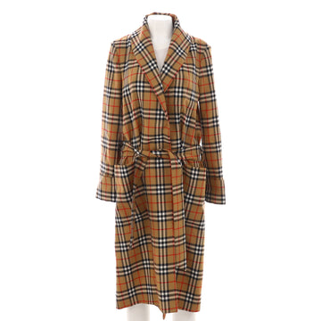 Burberry Women's Aldermoore Belted Trench Coat Vintage Check Wool