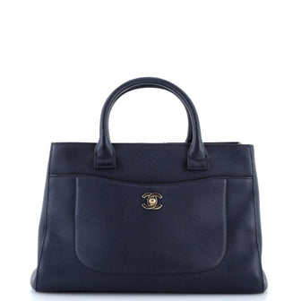 Neo Executive Tote Grained Calfskin Small