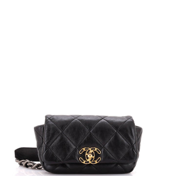 Chanel 19 Belt Bag Quilted Leather