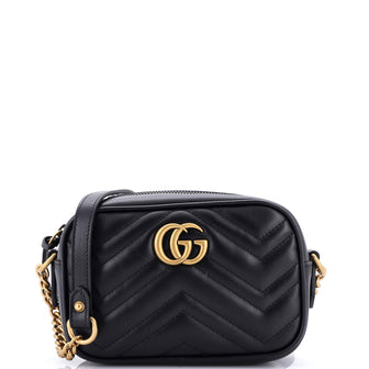 Gucci GG Marmont Shoulder Bag Matelasse Leather Mini