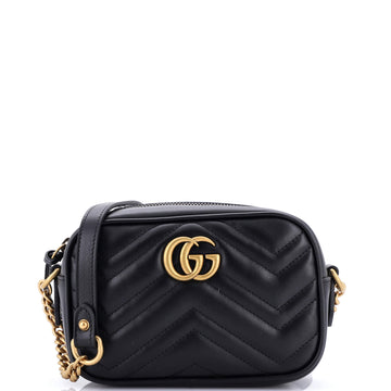 Gucci GG Marmont Shoulder Bag Matelasse Leather Mini