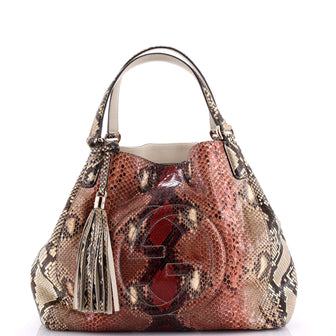 Gucci Soho Shoulder Bag Python Medium