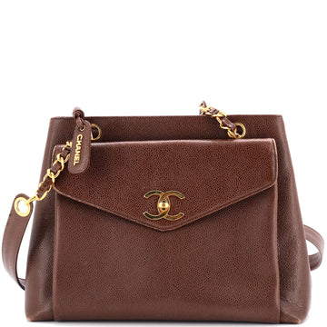 Chanel Vintage Front Pocket Camera Bag Caviar Large