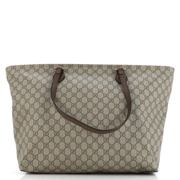 Gucci Ophidia Zip Tote GG Coated Canvas Medium