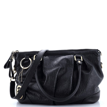 Gucci Sukey Top Handle Satchel Guccissima Leather Medium