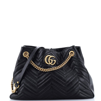 Gucci GG Marmont Chain Shoulder Bag Matelasse Leather