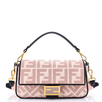 Fendi Baguette NM Bag Zucca Embroidered Canvas Medium