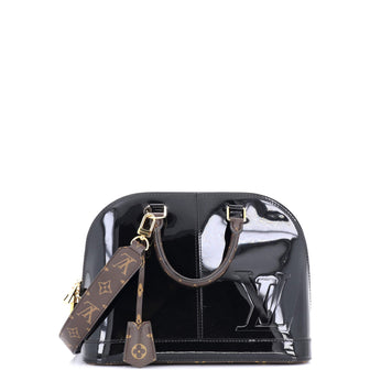 Louis Vuitton Alma Handbag Vernis with Monogram Canvas PM