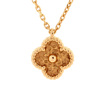 Van Cleef & Arpels Sweet Alhambra Pendant Necklace 18K Rose Gold