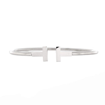 Tiffany & Co. T Wire Bracelet 18K White Gold