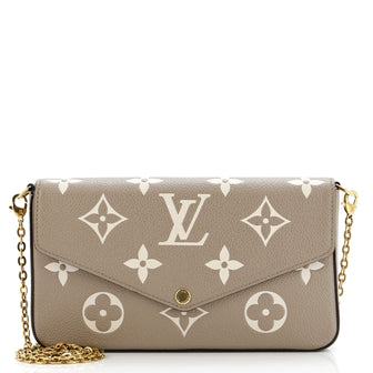 Louis Vuitton Felicie Pochette Bicolor Monogram Empreinte Giant