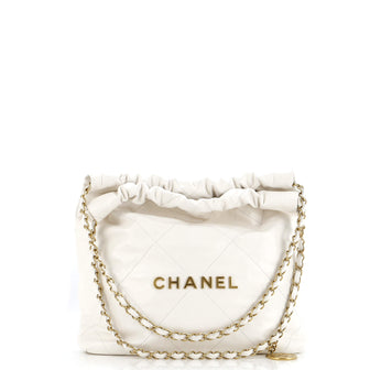 Chanel 22 Chain Hobo Quilted Calfskin Small