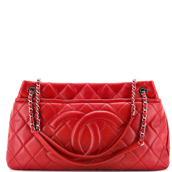 Chanel Timeless CC Shopping Tote Quilted Caviar Large