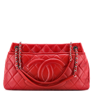 Chanel Timeless CC Shopping Tote Quilted Caviar Large