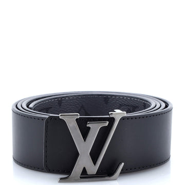 Louis Vuitton LV Initiales Reversible Belt Reverse Monogram Eclipse Canvas and Leather Wide