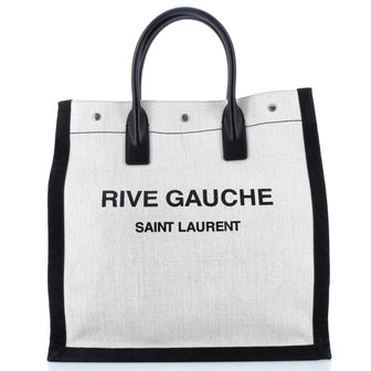 Saint Laurent Rive Gauche Shopper Tote Canvas Tall