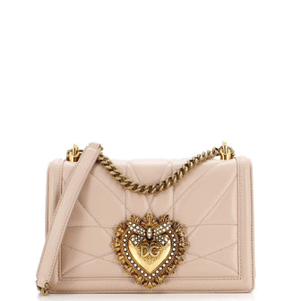 Dolce & Gabbana Devotion Crossbody Bag Quilted Leather Small