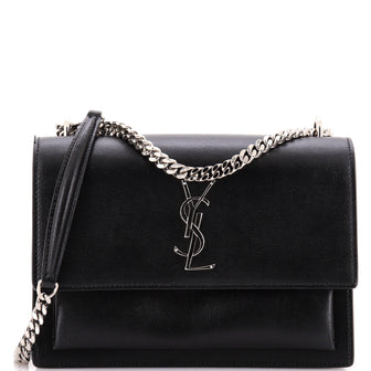 Saint Laurent Sunset Crossbody Bag Leather Medium