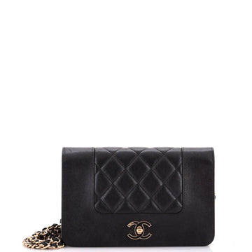 Chanel Mademoiselle Vintage Wallet on Chain Quilted Sheepskin
