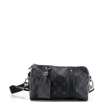 Louis Vuitton City Keepall Bag Reverse Monogram Eclipse Canvas