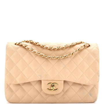 Chanel Classic Double Flap Bag Quilted Lambskin Jumbo