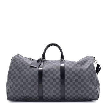 Louis Vuitton Keepall Bandouliere Bag Damier Graphite 55