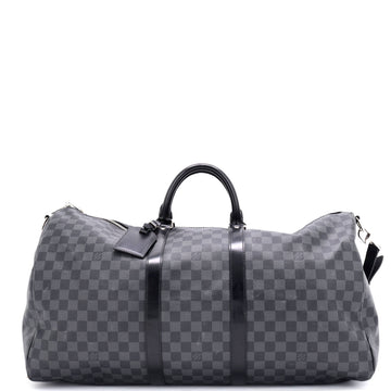 Louis Vuitton Keepall Bandouliere Bag Damier Graphite 55