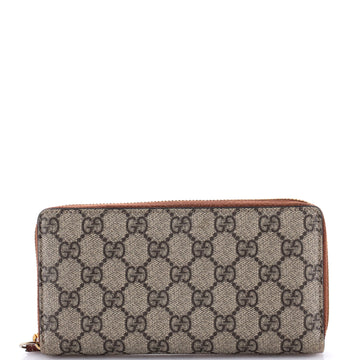Gucci Zip Around Wallet GG Coated Canvas Long