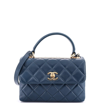 Chanel Trendy CC Top Handle Bag Quilted Lambskin Small