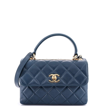 Chanel Trendy CC Top Handle Bag Quilted Lambskin Small