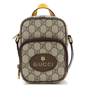Gucci Neo Vintage Top Handle Crossbody Bag GG Coated Canvas Mini