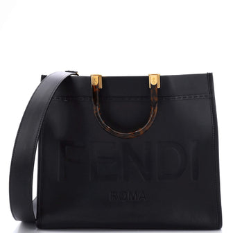 Fendi Sunshine Shopper Tote Leather Medium